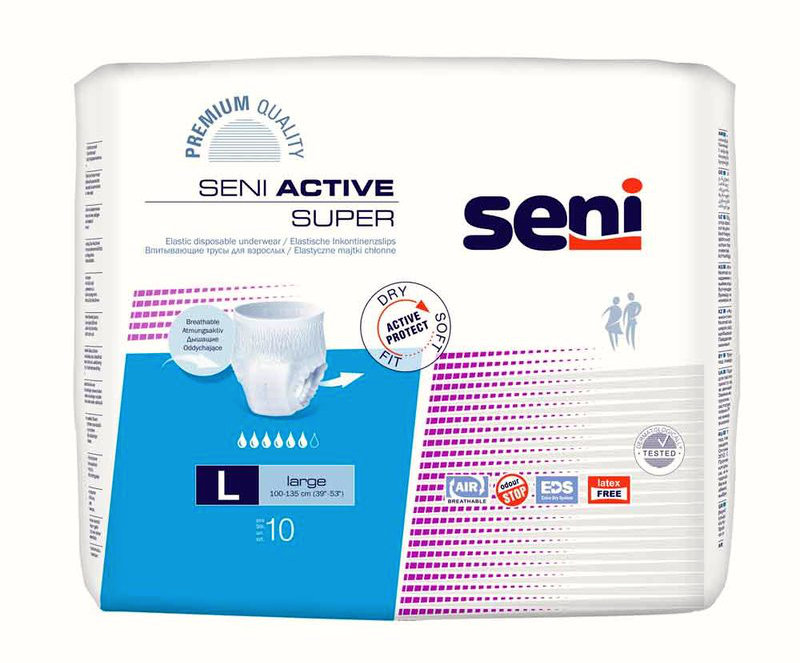 SENI® Active Super -  6 Tropfen Gr. L 10 Stück