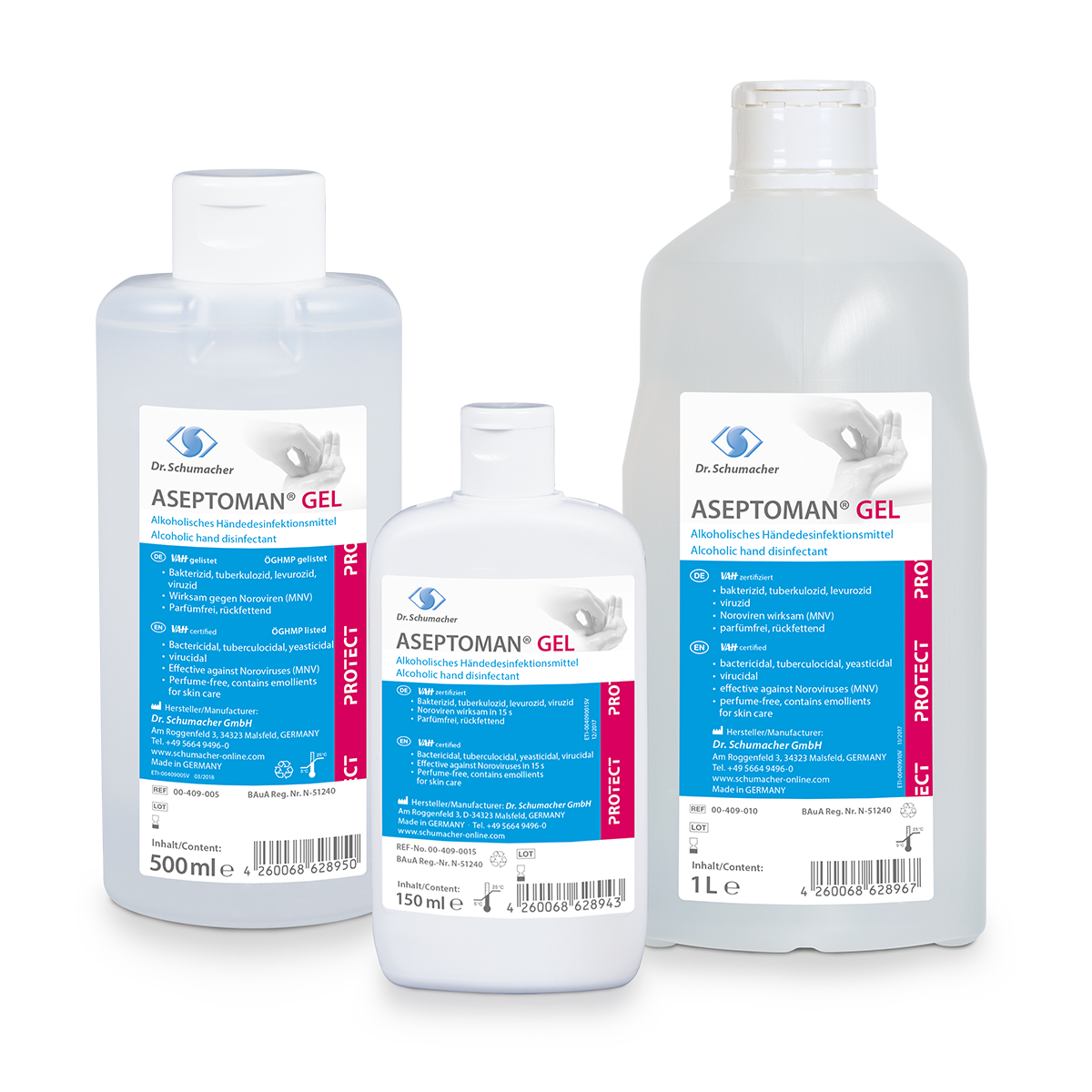 ASEPTOMAN® GEL -  150 ml Kittelflasche