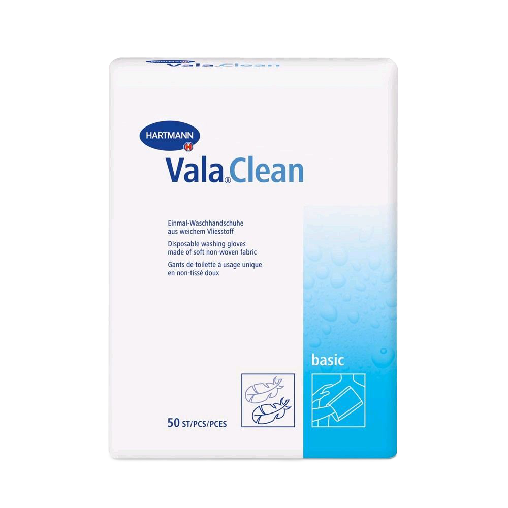 Vala®Clean Waschhandschuhe Soft - 50 Stück
